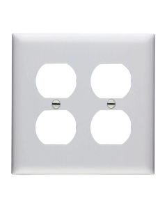 Pass & Seymour® 2-Gang Duplex Receptacle Openings, White