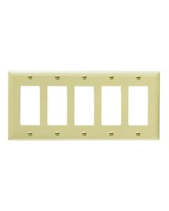Pass & Seymour® 5-Gang TradeMaster Decorator Openings, Ivory