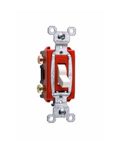 20A 120/277V Pass & Seymour® Commercial Specification Grade Switch, White