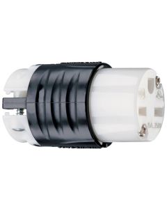 15A 250V Pass & Seymour®  Extra-Hard Use (EHU) Specification Grade Connector, Black & White