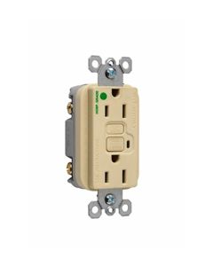 15A 125V Pass & Seymour® Hospital Grade Duplex GFCI, Ivory