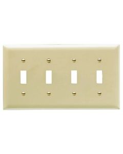 Pass & Seymour® 4-Gang Toggle Switch Openings, White