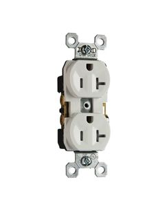 20A 125V Pass & Seymour® Tamper-Resistant Commercial Grade Receptacle, White