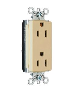 15A 250V Pass & Seymour® Heavy-Duty Decorator Spec Grade Receptacle, White