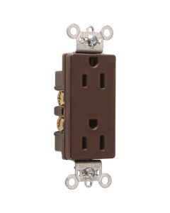 15A 125V Pass & Seymour® Heavy-Duty Decorator Spec Grade Receptacle, Brown