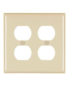 Pass & Seymour® 2-Gang Duplex Receptacle Opening, Light Almond