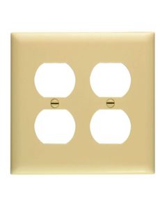 Pass & Seymour® 2-Gang Duplex Receptacle Opening, Ivory