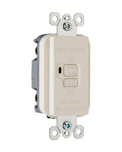 20A 125V Pass & Seymour® Specification Grade Dead Front GFCI, Light Almond