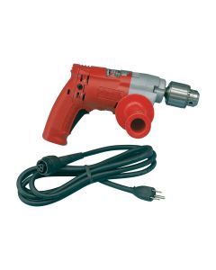 Milwaukee; Drill; Magnum; Voltage Rating: 120 VAC; Amperage Rating: 8 AMP; Speed: 0 - 850 RPM At No Load; Chuck Size: 1/2 IN; Chuck Type: Heavy-Duty industrial Keyed; Cord Type: 8 FT Fixed 3-Wire; Trigger Lock: On; Tool Weight: 5.400 LB; Capacity In Wood: