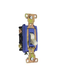 15A 347V Pass & Seymour®  Extra Heavy-Duty Specification Grade Toggle Switch Back & Side Wire, Ivory