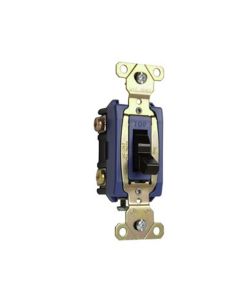 15A 347V Pass & Seymour® Extra Heavy-Duty Specification Grade Toggle Switch Back & Side Wire, Brown