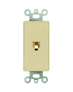 Pass & Seymour® 1-Gang One Opening Six Conductor Modular Jack, White