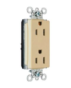15A 125V Pass & Seymour® PlugTail™ Decorator Spec Grade Receptacle, White