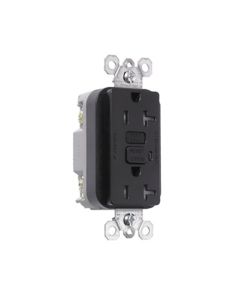 20A 125V Pass & Seymour® Specification Grade Tamper-Resistant Duplex GFCI, Black
