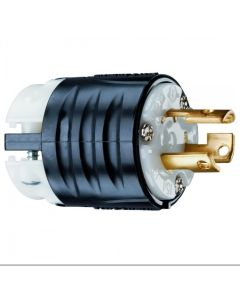 15A 125V Pass & Seymour® NEMA L515 Plug, Black Back, White Front Body