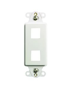 Pass & Seymour® TradeMaster® 2-Port Keystone Decorator Frame, White