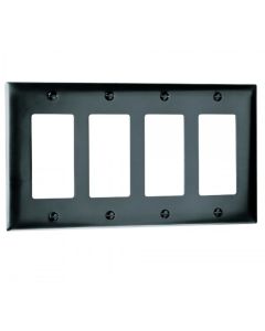 Pass & Seymour® 4-Gang Decorator Opening, Black