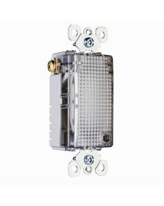 120V  Pass & Seymour® TradeMaster Enhanced Decorator Full Hallway Light with Light Sensor, Clear
