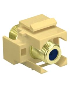 Legrand On-Q® Recessed Self-Terminating F-Connector, Light Almond
