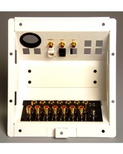 7.1 Legrand On-Q® Home Entertainment Connection Center, White