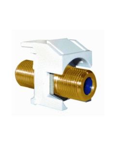 Legrand On-Q® Recessed Self-Terminating F-Connector, White