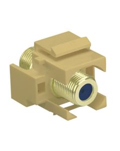 Legrand On-Q® Recessed Self-Terminating F-Connector, Ivory