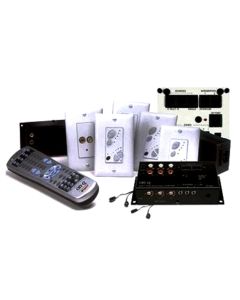 CAT-5 24VDC 4 Zone Legrand On-Q® lyriQ™ Multi-Source Kit with Keypads, White