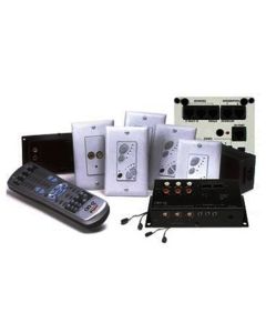 Legrand On-Q® lyriQ™ Multi-Source, Four Zone Kit with keypads, Light Almond (includes power supply)