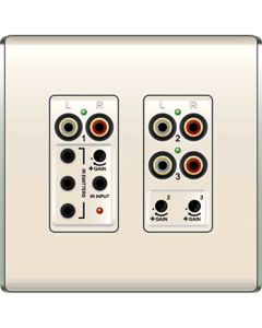 3 Source Input Legrand On-Q® LyriQ Flush Mount, Light Almond