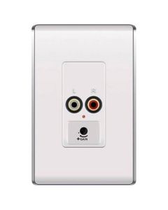 Legrand On-Q® lyriQ Local Source Input in Studio Design, White