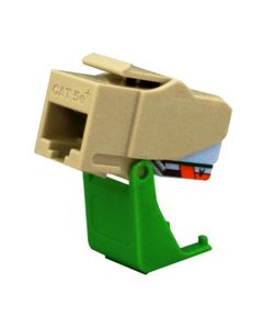 Legrand On-Q® Snap and Go Cat 5e Keystone Connector, Light Almond