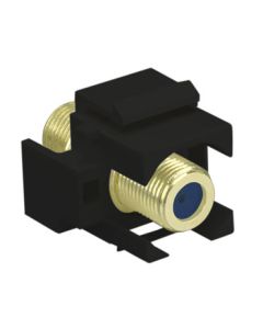 Legrand On-Q® Recessed Self-Terminating F-Connector, Black