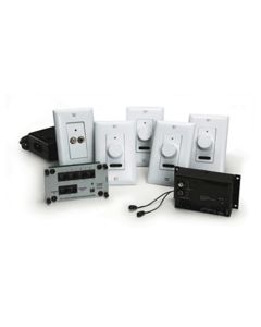 1 Source 4 Zone Legrand On-Q® LyriQ™ Audio Kit with Knobs, White