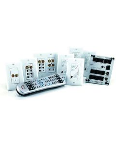 4 Zone Cat5 Legrand On-Q® lyriQ™ Multi-Source with Flush-Mount Inputs Kit, White