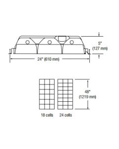Fixture Troffer deep 12 cell 2x4 2 t8 120v Electrical