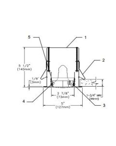 Trim pot 4in par20 Adjustable Residential metal