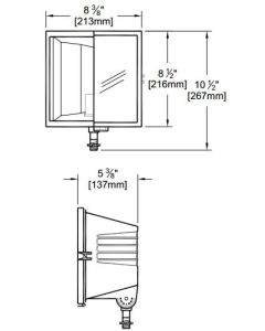 Fixture Flood 150w High Pressure Sodium w/ lamp 120v