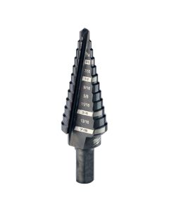 #4 Step Drill Bit, 3/16" - 7/8" by 1/16"