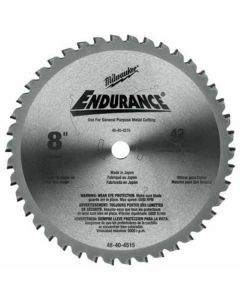 8" 42 Teeth Dry Cut Cermet Tipped Circular Saw Blade