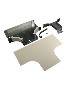 Legrand Wiremold® 4000 Radiused Full Capacity Divided Tee Fitting, Ivory