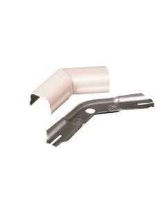 Legrand Wiremold® 500 45 Degree Flat Elbow Fitting, Ivory