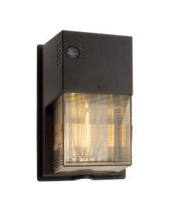 70W 120V Keene Fixture Wallcube High Pressure Sodium w/ Lamp and Photo Cell, White