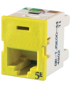 Legrand Ortronics® Clarity 5E TracJack, T568A/B, 180 degree, Dark Yellow