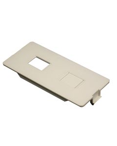 Wiremold® 5500 Dual RJ11/RJ45 Connector Faceplate Fitting, White