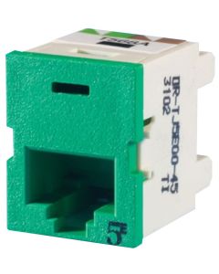 Legrand Ortronics® Clarity 5E TracJack, T568A/B, 180 degree, Dark Green
