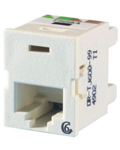 Legrand Ortronics® Clarity 6 TracJack, T568A/B, 180 degree, Wiremold Ivory