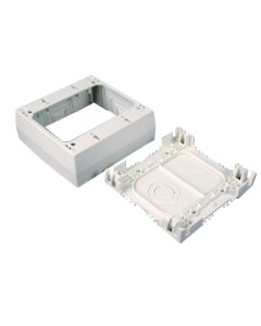 Legrand Wiremold®  2-Gang Plugmold Sure Snap Device Box, White
