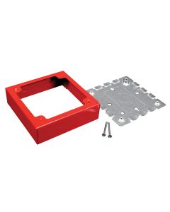 4-11/16x1-3/8x4-11/16" Two-Gang Legrand Wiremold® 500/700 Alarm Device Box Fitting, Red