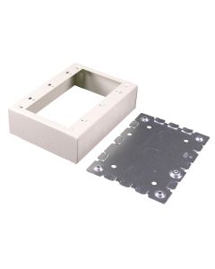 4-5/8x6-1/2x1-3/4" Three-Gang Legrand Wiremold® 500/700 Switch & Receptacle Box Fitting, Ivory