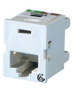 Legrand Ortronics® Clarity 6 TracJack, T568A/B, 180 degree, Cloud White
